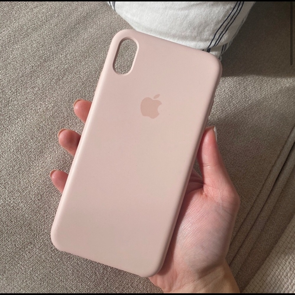 Apple iPhone XS/X Max Silicone Case (Pink Sand)